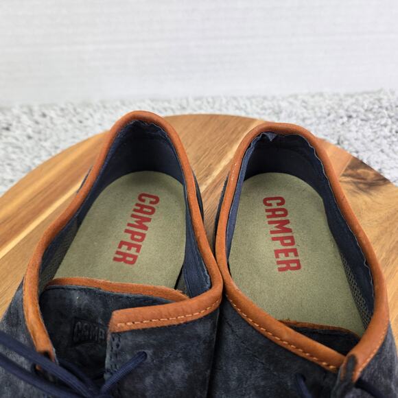 Camper Mens 44 Pursuit Blue Suede Casual Lace Up Daily Lifestyle Loafer Sneaker main image 6